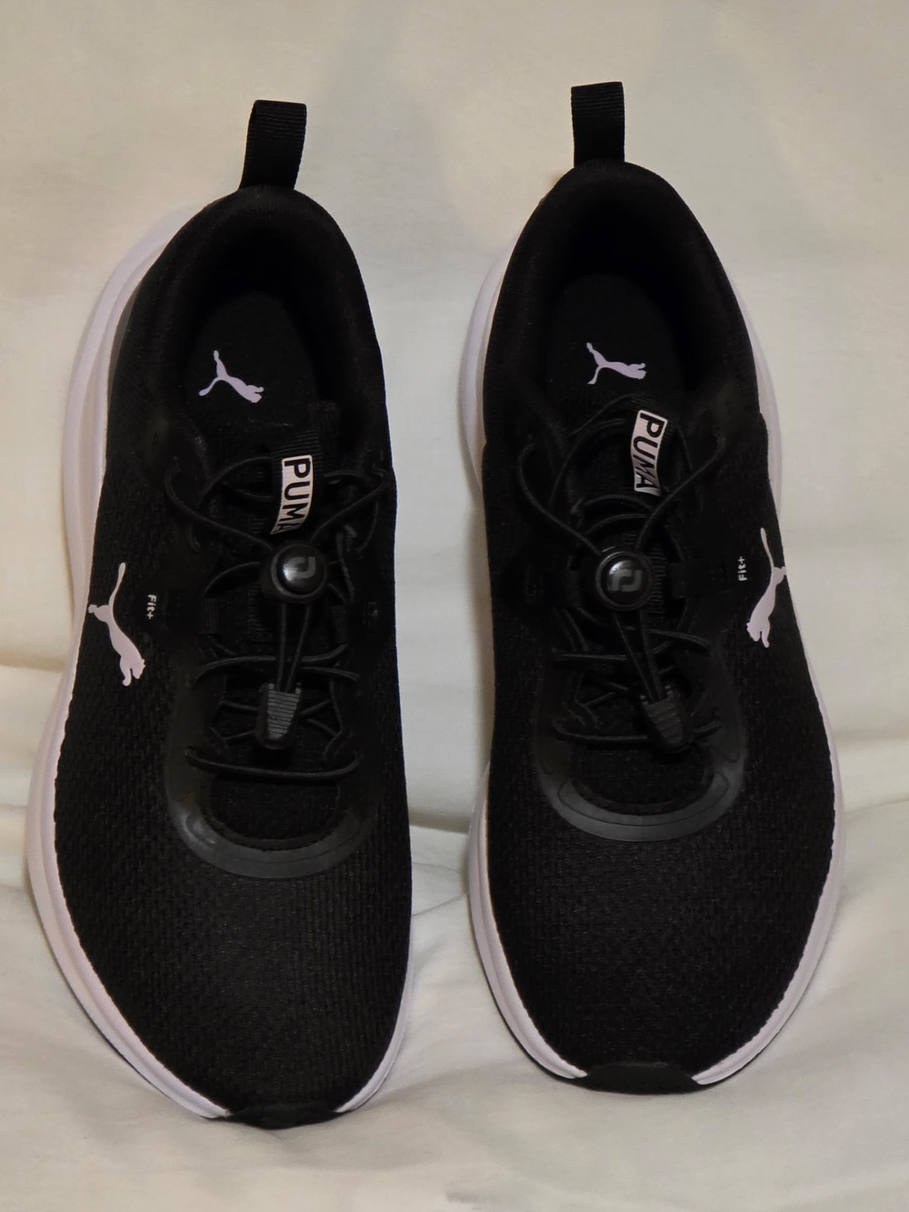 Puma Womens Size 9 Black White Lace Up Skyrocket Sneaker Athletic Tennis Shoes
